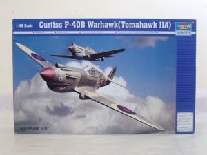 TRUMPETER 1/48 02807 CURTISS P-40B WARHAWK  TOMAHAWK IIA 